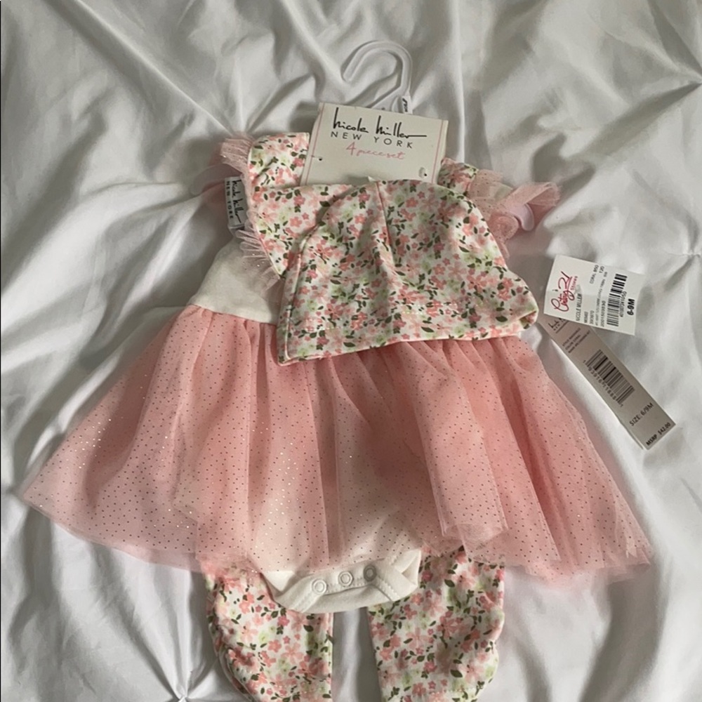 Tutu Onesie, Pants, Hat, and Bib